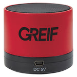 Wireless Mini Cylinder Speaker with Greif Logo - Bulk Order (50+ Pieces)
