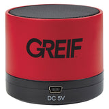 Wireless Mini Cylinder Speaker with Greif Logo - Bulk Order (50+ Pieces)