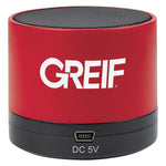 Wireless Mini Cylinder Speaker with Greif Logo - Bulk Order (50+ Pieces)