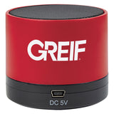 Wireless Mini Cylinder Speaker with Greif Logo - Bulk Order (50+ Pieces)