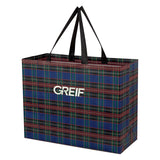 Tartan Laminated Non-Woven Shopper Bag with Greif Logo - Bulk Order (150+ Pieces)