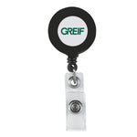 Retractable Badge Holder with Laminated Greif Logo - Bulk Order (300 Pieces)