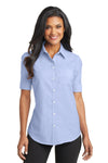 Port Authority® - Short Sleeve SuperPro™ Oxford Shirt with Greif Embroidery Logo - Ladies