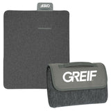 Holiday Special - Limited Stock: Heathered Roll-Up Blanket with Printed Greif Logo
