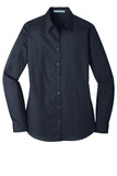 Port Authority® - LONG SLEEVE Carefree Poplin Shirt with Greif Logo - Ladies
