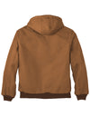 Carhartt®- TALL Quilted-Flannel-Lined Duck Active Jac with Greif EMB Logo - Men's