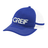 Port Authority® - Two-Stripe Snapback Trucker Cap with Greif Embroidery Logo