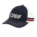 Port Authority® - Two-Stripe Snapback Trucker Cap with Greif Embroidery Logo