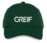 Port Authority® Sandwich Bill Cap with Striped Closure with Greif Embroidery Logo