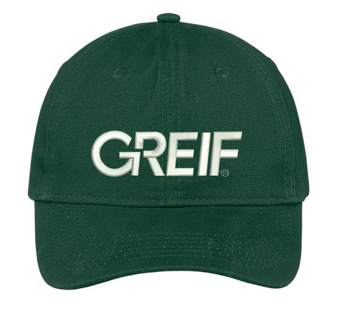 Port & Company® - Brushed Twill Low Profile Cap with Greif Embroidery Logo