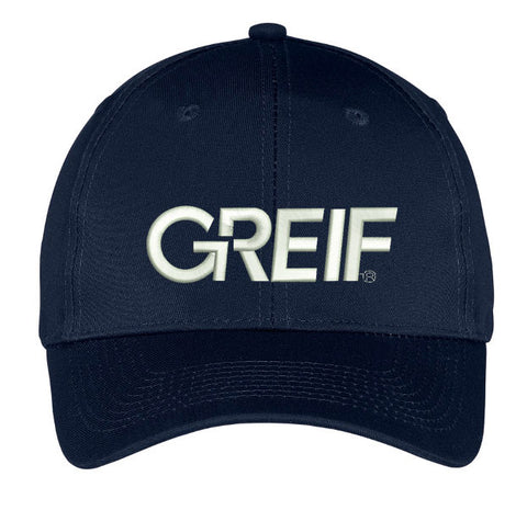 Port & Company® - Six-Panel Twill VELCRO STRAP Cap with Greif Embroidery Logo