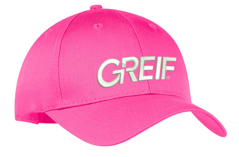 Port & Company® - Six-Panel Twill VELCRO STRAP Cap with Greif Embroidery Logo