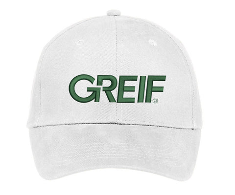 Port & Company® - Brushed Twill FABRIC STRAP Cap with Greif Embroidery Logo