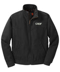CornerStone® - WASHED Duck Cloth Insulated Hooded Work Jacket with Greif Embroidery Logo - Men's