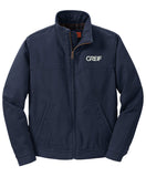 CornerStone® - WASHED Duck Cloth Insulated Hooded Work Jacket with Greif Embroidery Logo - Men's