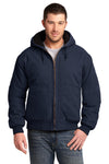 CornerStone® - WASHED Duck Cloth Insulated Hooded Work Jacket with Greif Embroidery Logo - Men's