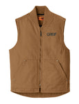 CornerStone® - WASHED Duck Cloth Work Vest with Greif Embroidery Logo - Men's