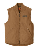 CornerStone® - WASHED Duck Cloth Work Vest with Greif Embroidery Logo - Men's