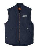 CornerStone® - WASHED Duck Cloth Work Vest with Greif Embroidery Logo - Men's