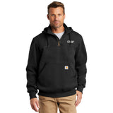 Carhartt® -  Rain Defender® -  Paxton Heavyweight Hooded Zip Mock Sweatshirt with Greif Embroidery Logo - Men's