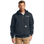 Carhartt® -  Rain Defender® -  Paxton Heavyweight Hooded Zip Mock Sweatshirt with Greif Embroidery Logo - Men's