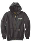 Carhartt® -  Midweight Hooded Zip-Front Sweatshirt with Greif Embroidery Logo - Men's