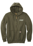 Carhartt® -  Midweight Hooded Zip-Front Sweatshirt with Greif Embroidery Logo - Men's
