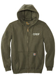 Carhartt® -  Midweight Hooded Zip-Front Sweatshirt with Greif Embroidery Logo - Men's