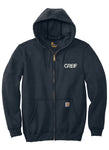 Carhartt® -  Midweight Hooded Zip-Front Sweatshirt with Greif Embroidery Logo - Men's
