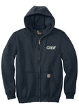 Carhartt® -  Midweight Hooded Zip-Front Sweatshirt with Greif Embroidery Logo - Men's
