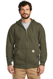 Carhartt® -  Midweight Hooded Zip-Front Sweatshirt with Greif Embroidery Logo - Men's