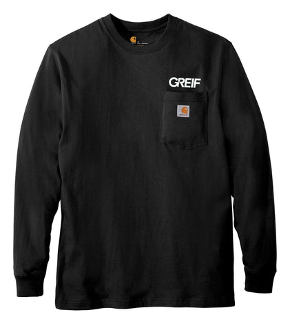 Carhartt® -  Workwear Pocket Long Sleeve T-Shirt with Greif Embroidery Logo - Men's