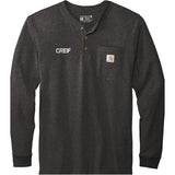 Carhartt® Long Sleeve Henley T-Shirt with Greif Embroidery Logo - Men's