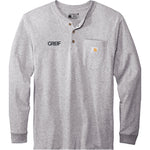 Carhartt® Long Sleeve Henley T-Shirt with Greif Embroidery Logo - Men's