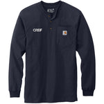 Carhartt® Long Sleeve Henley T-Shirt with Greif Embroidery Logo - Men's