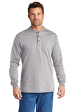Carhartt® Long Sleeve Henley T-Shirt with Greif Embroidery Logo - Men's