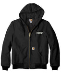 Carhartt® -  Quilted-Flannel-Lined Duck Active Jacket with Greif Embroidery Logo - Men's