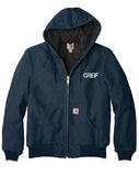 Carhartt® -  Quilted-Flannel-Lined Duck Active Jacket with Greif Embroidery Logo - Men's