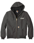 Carhartt® -  Quilted-Flannel-Lined Duck Active Jacket with Greif Embroidery Logo - Men's