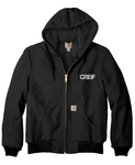 Carhartt®- TALL Quilted-Flannel-Lined Duck Active Jac with Greif EMB Logo - Men's