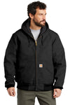Carhartt®- TALL Quilted-Flannel-Lined Duck Active Jac with Greif EMB Logo - Men's