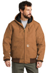 Carhartt®- TALL Quilted-Flannel-Lined Duck Active Jac with Greif EMB Logo - Men's