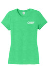 District Made® - 4.5 oz Blended Perfect Tri® Crew Tee with Greif Printed Logo - Ladies