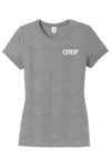 District Made® - 4.5 oz Blended Perfect Tri® Crew Tee with Greif Printed Logo - Ladies