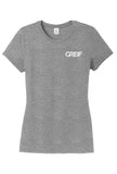 District Made® - 4.5 oz Blended Perfect Tri® Crew Tee with Greif Printed Logo - Ladies