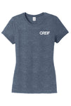 District Made® - 4.5 oz Blended Perfect Tri® Crew Tee with Greif Printed Logo - Ladies