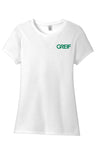 District Made® - 4.5 oz Blended Perfect Tri® Crew Tee with Greif Printed Logo - Ladies