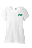 District Made® - 4.5 oz Blended Perfect Tri® Crew Tee with Greif Printed Logo - Ladies