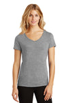 District Made® - 4.5 oz Blended Perfect Tri® V-Neck Tee with Greif Printed Logo - Ladies