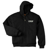 Cornerstone® - Duck Cloth Hooded Work Jacket with Greif Embroidery Logo - Men's